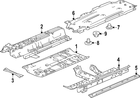 Floor & Rails for 2023 Honda Accord #0