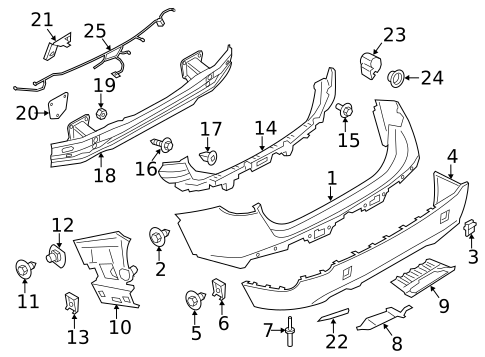 Bumper & Components - Rear for 2014 BMW X1 #1