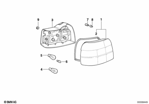 Rear Light for 1994 BMW 318ti #0