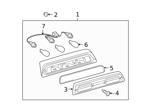 High Mount Lamps for 2011 Toyota Tundra #0