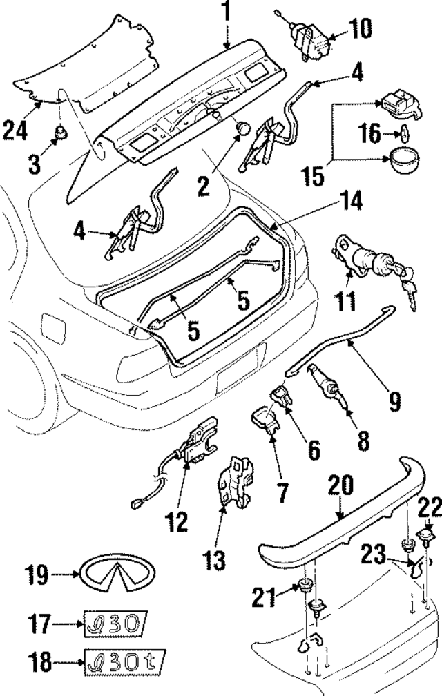 8467085E00 - : Bellcrank for INFINITI: I30 Image