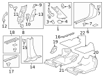 19256611 - Body: Floor Mats, Carpet, Front for GM Image