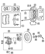68283294AA - Brakes: Disc Brake Pin Kit for Mopar Image