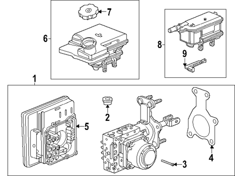 Master Cylinder - Components On Dash Panel for 2025 Chevrolet Silverado EV #0