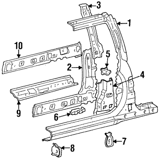 6136816030 - : Reinforcement for Toyota Image
