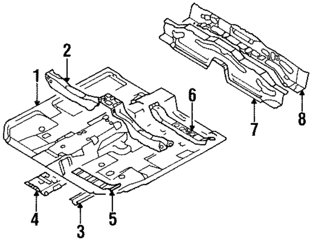 MB861857 - Body: Floor Pan for Mopar Image