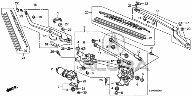 Front Windshield Wiper for 2005 Acura RL #0