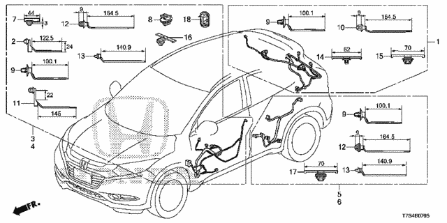 Wire Harness (6) for 2019 Honda HR-V #0
