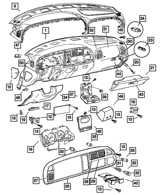SS39VK9AC - Instrument Panel and Radios and Consoles: Instrument Panel Kit for Mopar Image