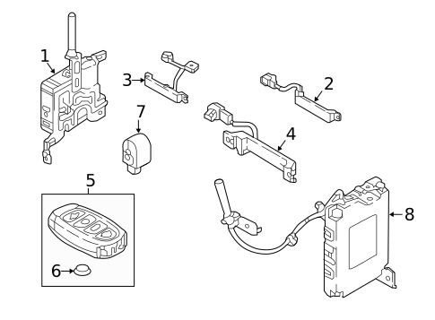 Keyless Entry Components for 2018 Hyundai Elantra GT #0