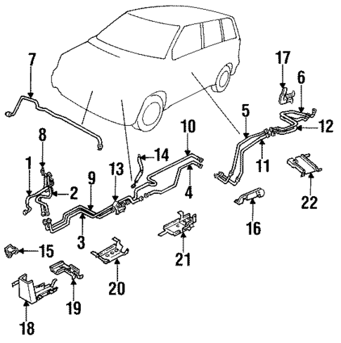 Rear AC Lines for 1994 Mazda MPV #0