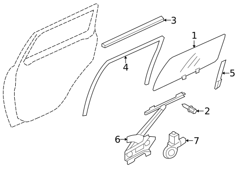 Rear Door for 2015 Mitsubishi Outlander #0