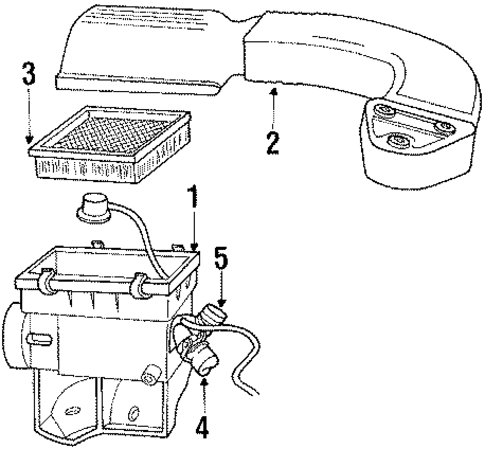 Air Inlet for 1989 Dodge Dakota #0