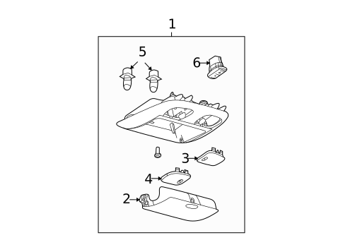 Overhead Console for 2010 Mercury Milan #0