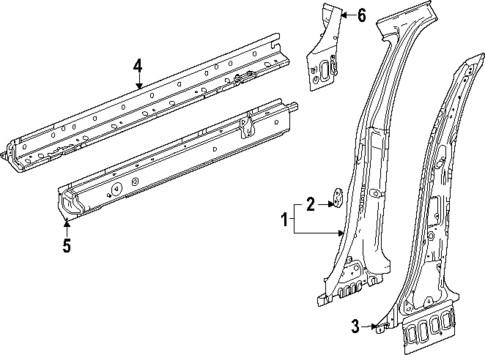Center Pillar & Rocker for 2025 Buick Encore GX #0