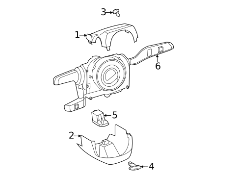 Shroud, Switches & Levers for 2023 Porsche 911 #0