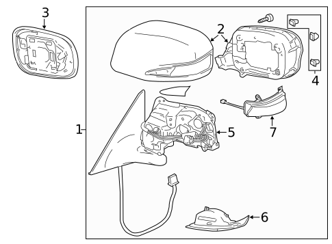 Outside Mirrors for 2008 Lexus GS450h #0