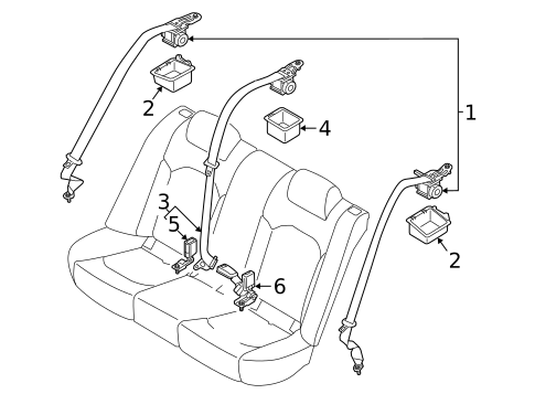 Seat Belt for 2022 Kia K5 #1