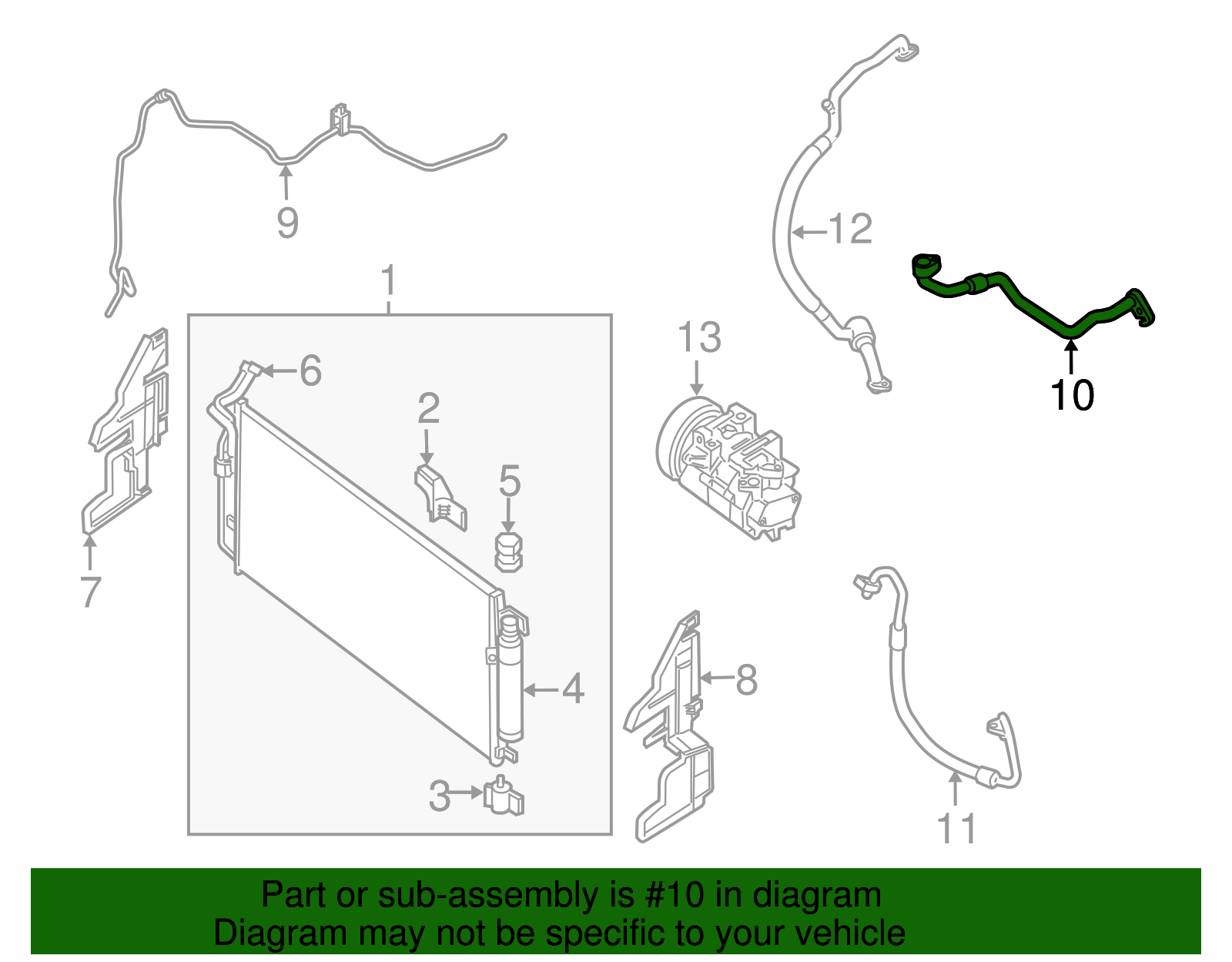 Cooler Pipe - Nissan (92450-3TA0A)