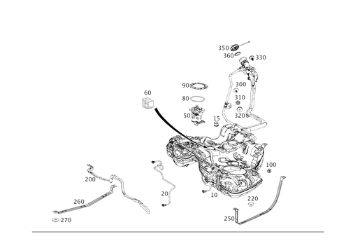 Fuel Tank with Detachable Parts for 2020 Mercedes-Benz S63 AMG #0