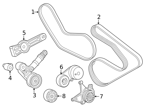 Belts & Pulleys for 2025 Ram 1500 #0