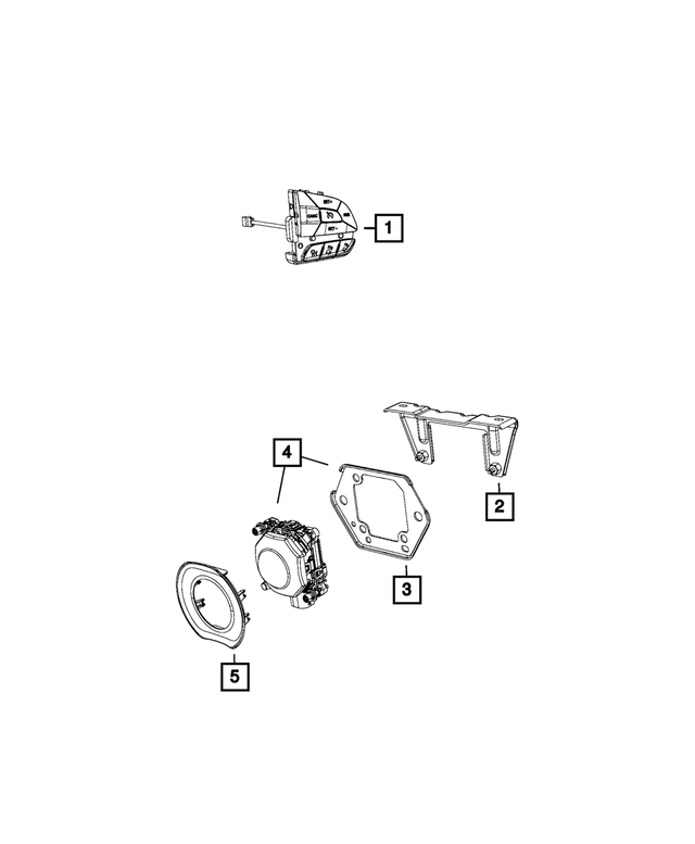 68332016AC - Electrical: Adaptive Speed Control Module Sensor for Mopar Image image