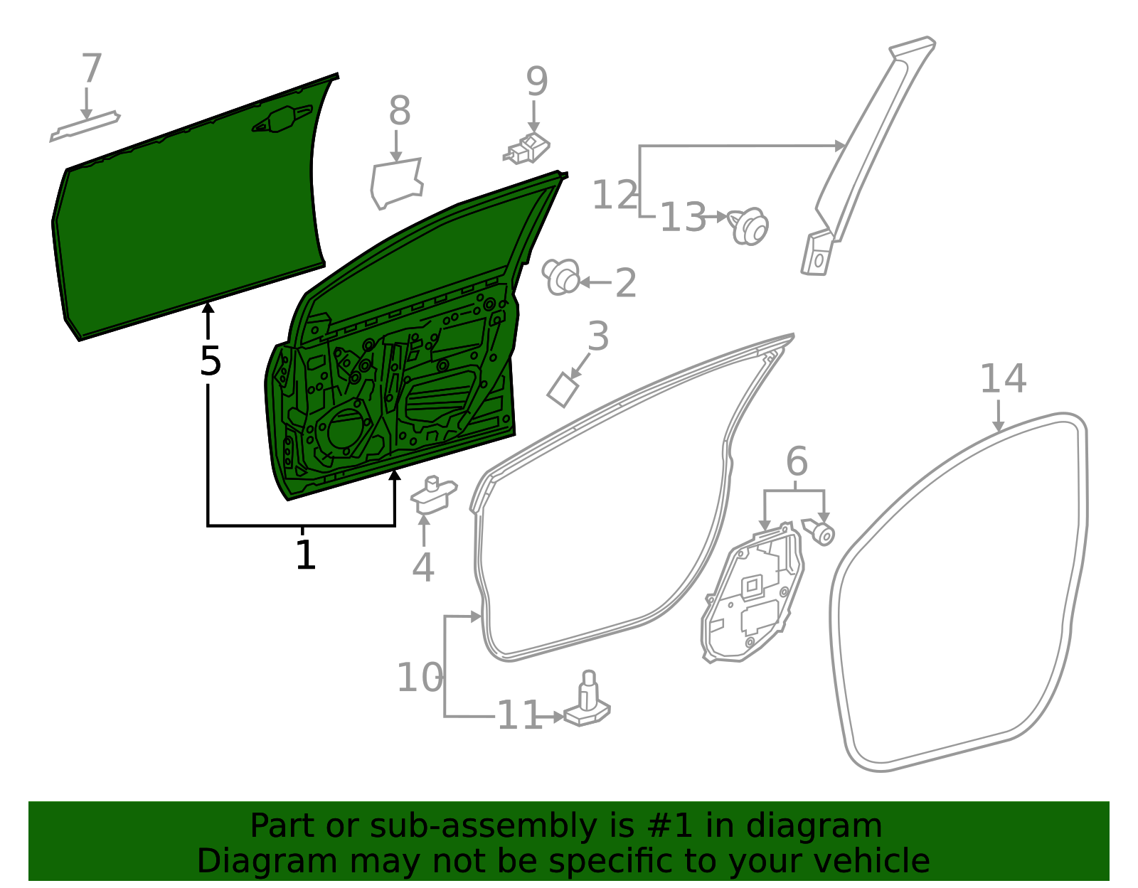 2023-2025 Toyota Door Shell 67001-47170 | Toyota Parts Express