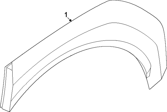 87742DO110AHV - : Wheel Opening Molding for Kia Image