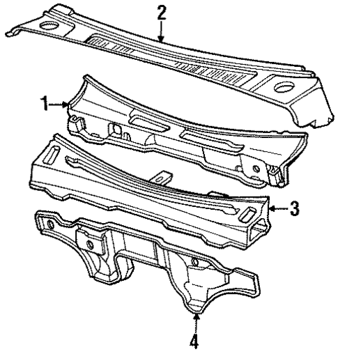 Cowl for 1989 Isuzu Impulse #0