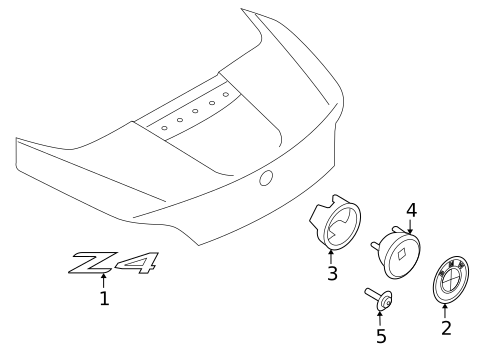 Exterior Trim - Trunk for 2013 BMW Z4 #0