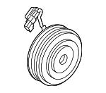 NL3Z19D786A - HVAC: Clutch &amp; Pulley for Ford: F-150 Image
