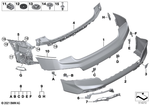 51125A2F3C6 - : Bumper Rear Top for BMW Image