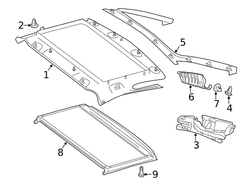 Interior Trim - Top for 2014 Mercedes-Benz SL65 AMG #0