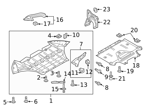 Splash Shields for 2013 Audi RS5 #0