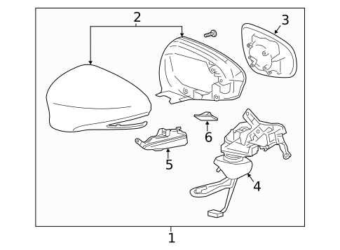 Outside Mirrors for 2015 Lexus LS460 #0