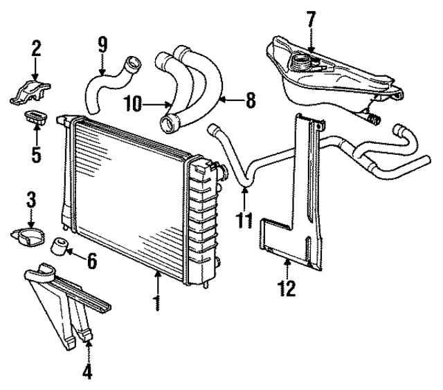17111468080 - Cooling System: Radiator for BMW Image