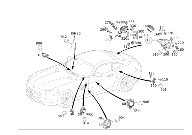 1978200402 - Electrical System: Speaker for Mercedes-Benz Image image