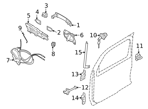 Lock & Hardware for 2012 Nissan Cube #0