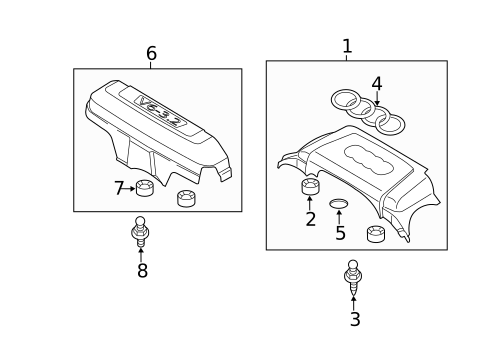 Engine Appearance Cover for 2009 Audi Q5 #0