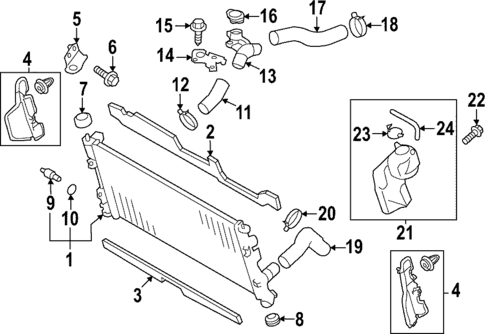 Radiator & Components for 2016 Subaru Legacy #2