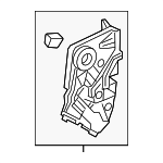 72610T24T01 - Body: Lock Assembly for Honda Image