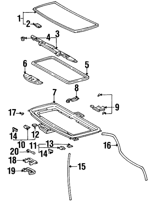 Sunroof for 1996 Toyota Paseo #0