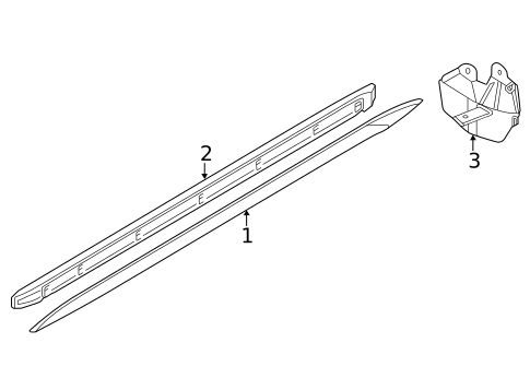 Exterior Trim - Pillars for 2024 Audi A3 Quattro #0