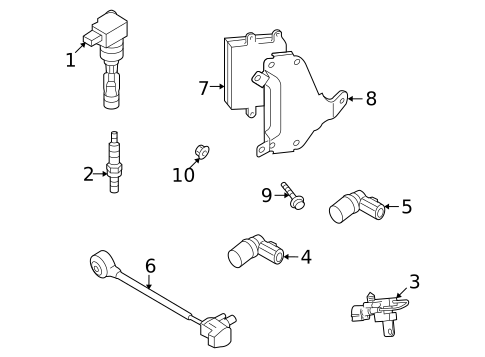 Ignition System for 2008 Mazda CX-9 #0