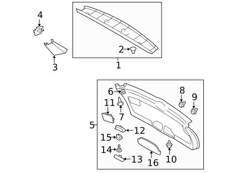 Interior Trim for 2009 Subaru Outback #0