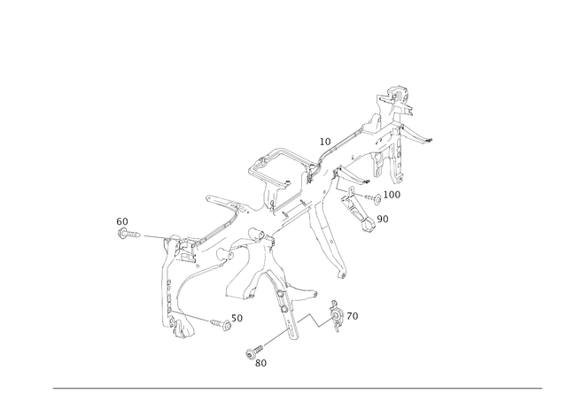 2536804004 - Front-End Assembly, Front Panel: Crossmember for Mercedes-Benz Image image