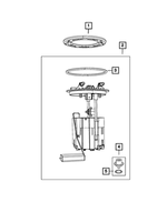 5142345AA - Fuel: Fuel Pressure Regulator Kit for Chrysler: 200, 300, Sebring, Town &amp; Country | Dodge: Avenger, Caravan, Challenger, Charger, Grand Caravan, Journey, Nitro, Ram 1500 | Jeep: Liberty | Ram: 1500, C/V Image