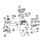 4685164 - Interior Trim: Glove Box Lamp Hole Cover for Mopar Image