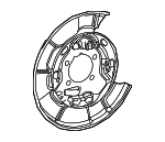 4650447050 - Brakes: Backing Plate for Toyota: Mirai, Prius V Image
