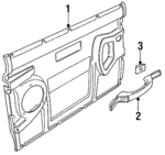 ALR7825LNF - Body: Door Trim Panel for Land Rover: Defender 90 Image